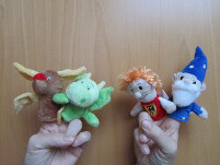 Мортимер и его друзья в виде пальчиковых кукол!